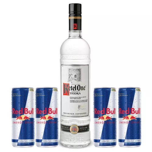 Combo Ketel One + 4 Red Bull